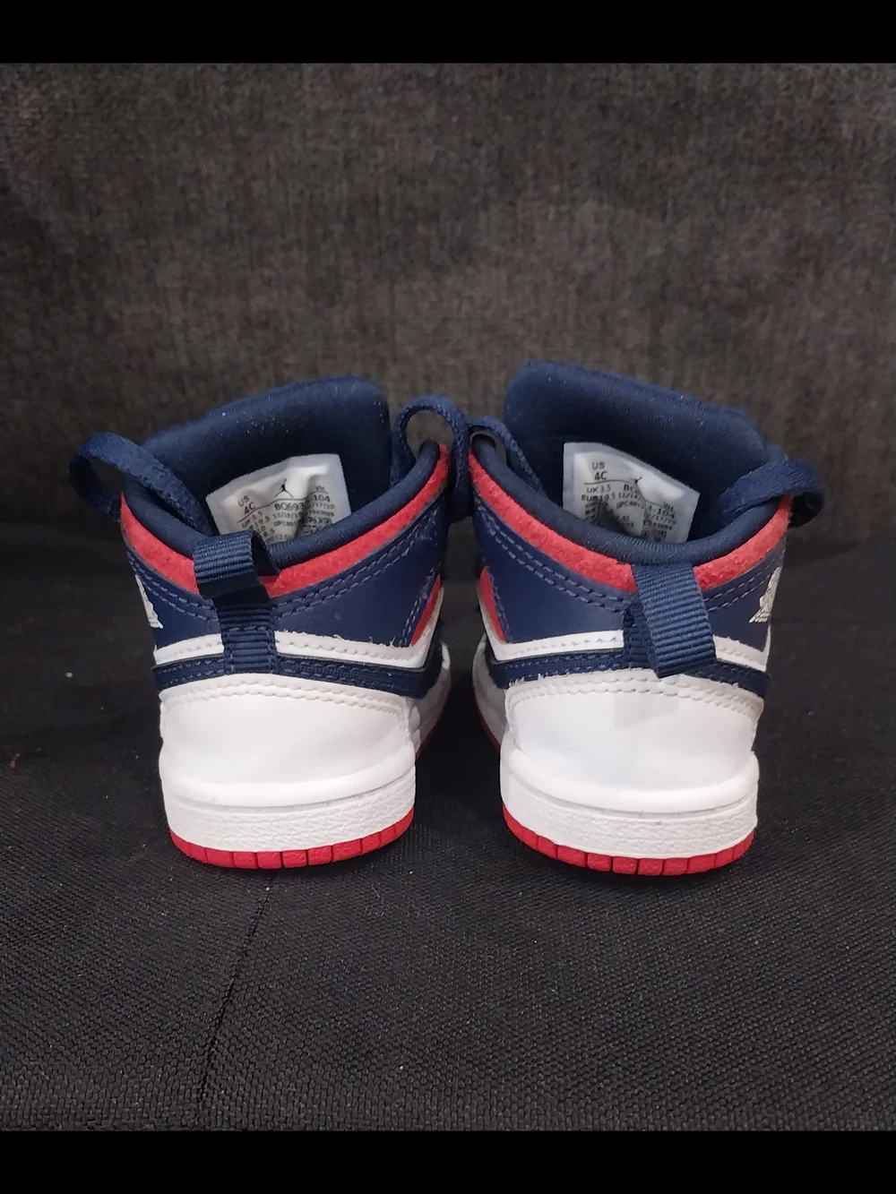 Nike Jordan 2 Toddler 4c Navy White Red Mid Sneakers